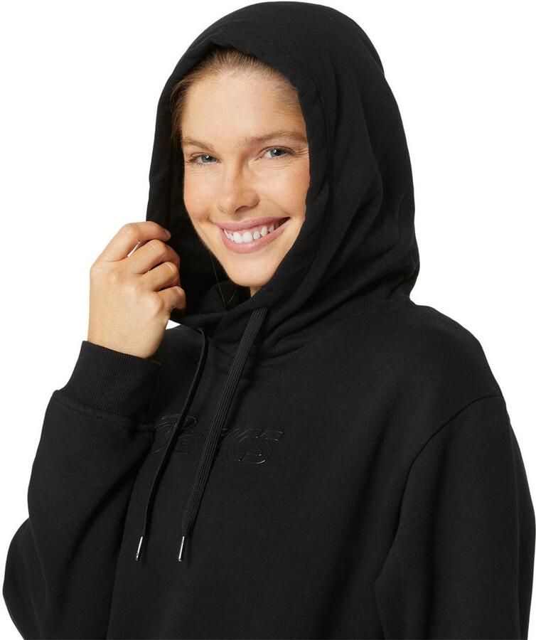 ASICS Logo Overhead Hoodie Black- Dames Black - Foto 3
