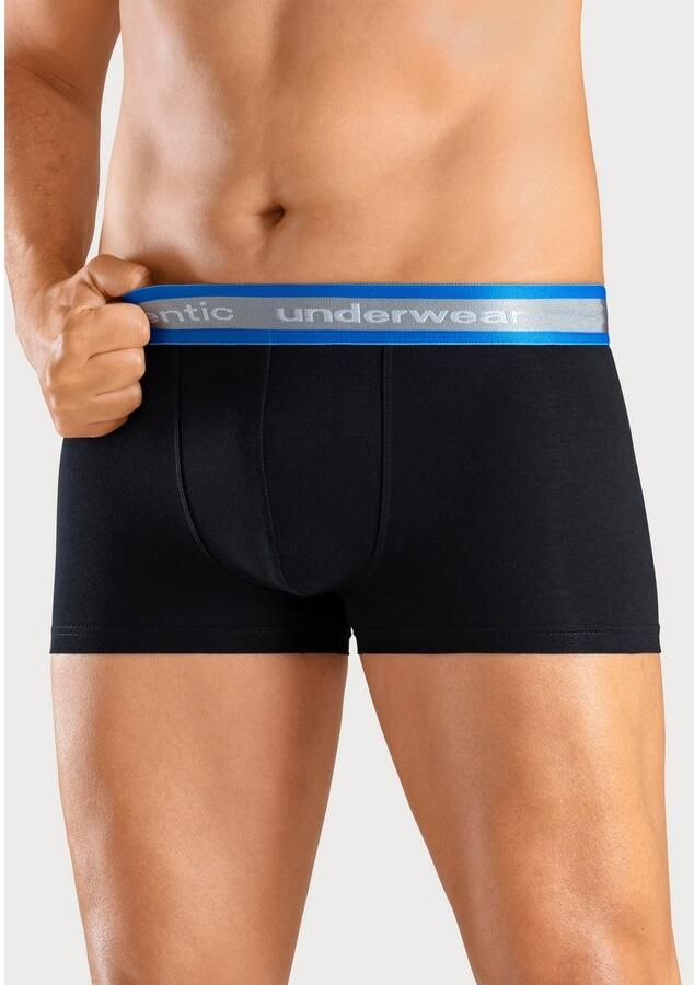 AUTHENTIC LE JOGGER Boxershort voor heren aangenaam zachte neon-boord (4 stuks Set van 4) - Foto 2