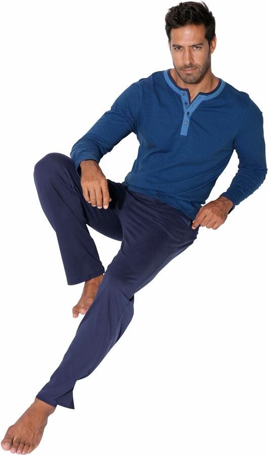 AUTHENTIC LE JOGGER Pyjama in lange vorm (2-delig)