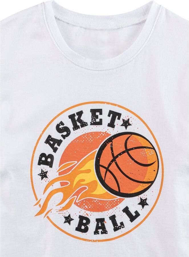 AUTHENTIC LE JOGGER Pyjama met basketbalprint (2-delig 1 stuk) - Foto 3
