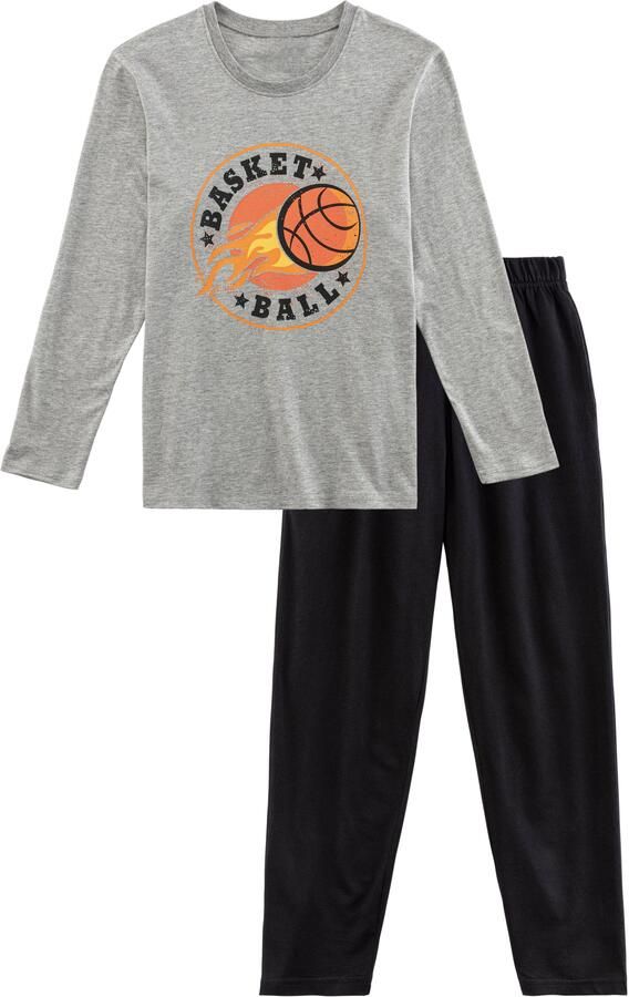 AUTHENTIC LE JOGGER Pyjama met basketbalprint (2-delig 1 stuk) - Foto 5