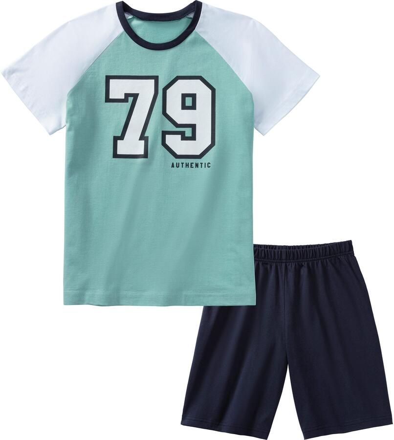 AUTHENTIC LE JOGGER Pyjama voor jongens met grote collegeprint voorop (2-delig 1 stuk) - Foto 4