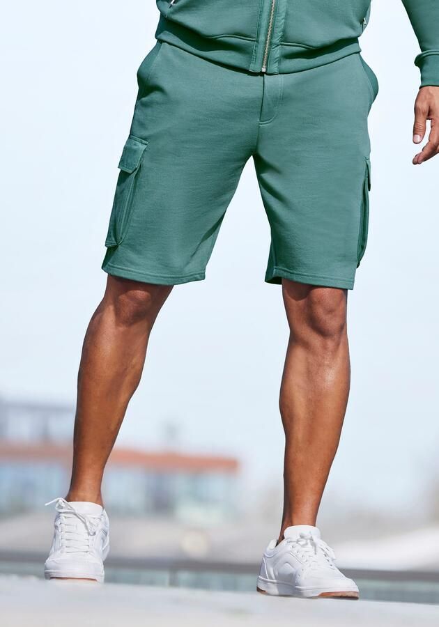 AUTHENTIC LE JOGGER Sweatshort Cargozakken met webdetails - Foto 5