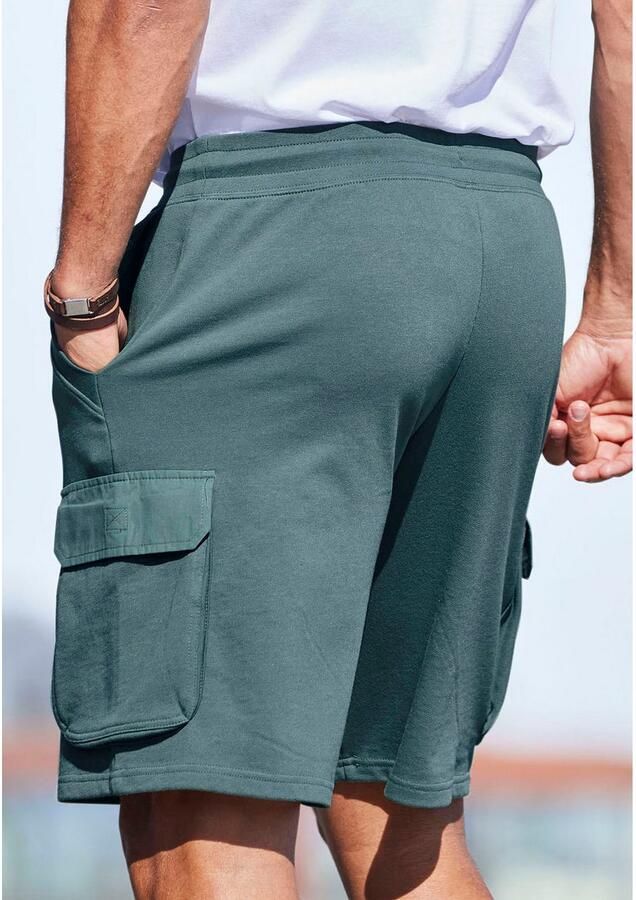 AUTHENTIC LE JOGGER Sweatshort Cargozakken met webdetails - Foto 3