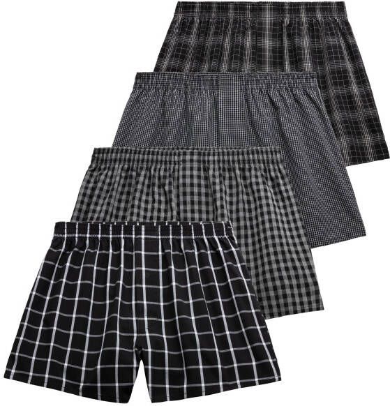 AUTHENTIC LE JOGGER Geweven boxershort vier verschillende dessins (set 4 stuks)
