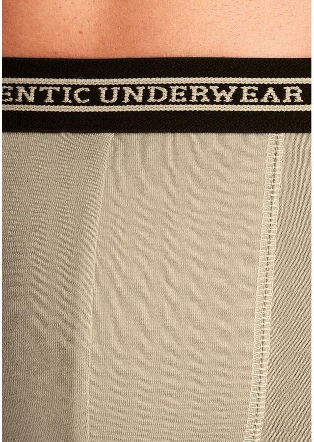 AUTHENTIC UNDERWEAR Boxershort voor heren zwarte weefband met logo-opschrift (set 4 stuks) - Foto 4