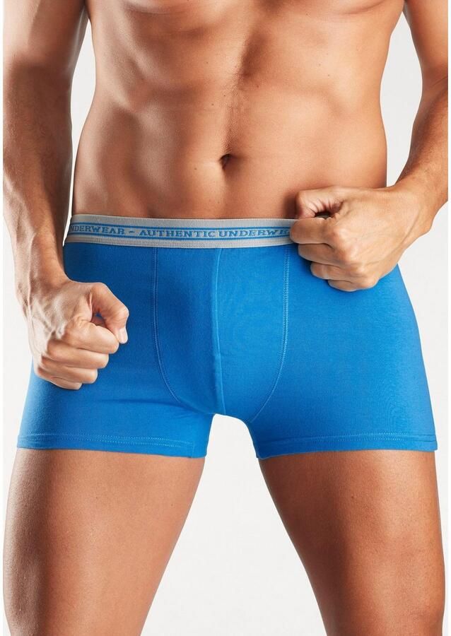 AUTHENTIC UNDERWEAR Boxershort voor heren zwarte weefband met logo-opschrift (set 4 stuks) - Foto 5