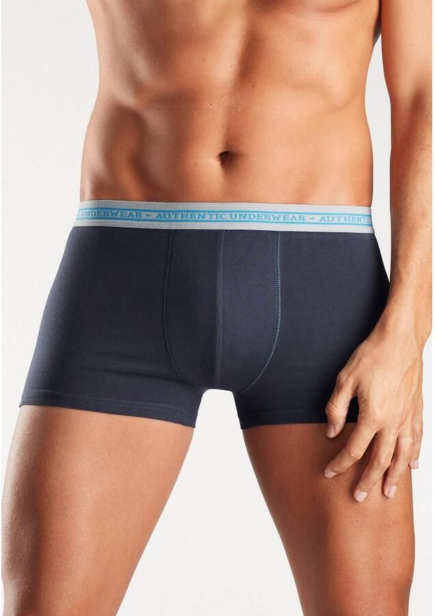 AUTHENTIC UNDERWEAR Boxershort voor heren zwarte weefband met logo-opschrift (set 4 stuks) - Foto 6