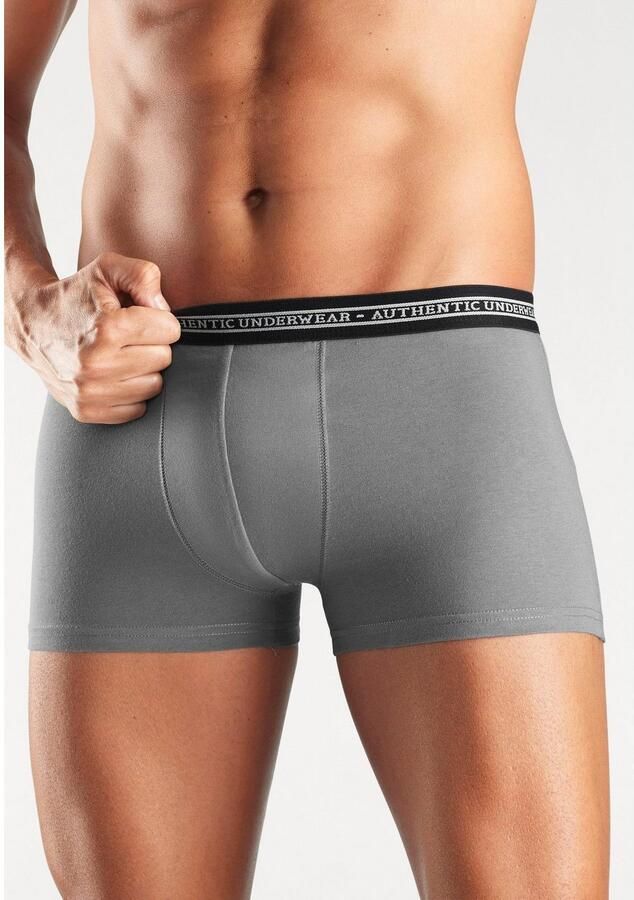 AUTHENTIC UNDERWEAR Boxershort voor heren zwarte weefband met logo-opschrift (set 4 stuks) - Foto 5