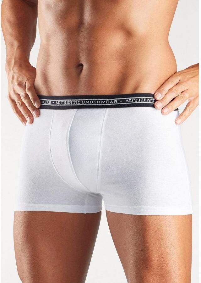 AUTHENTIC UNDERWEAR Boxershort voor heren zwarte weefband met logo-opschrift (set 4 stuks) - Foto 3