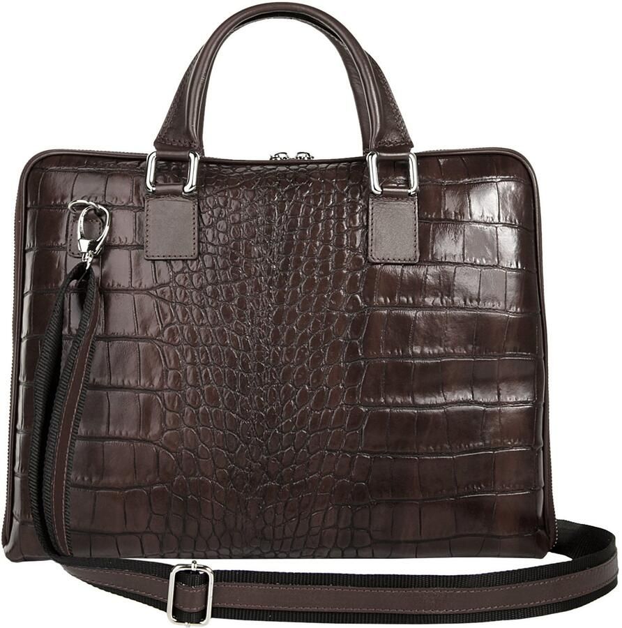 Bagan Aktetas echt leer made in italy - Foto 2