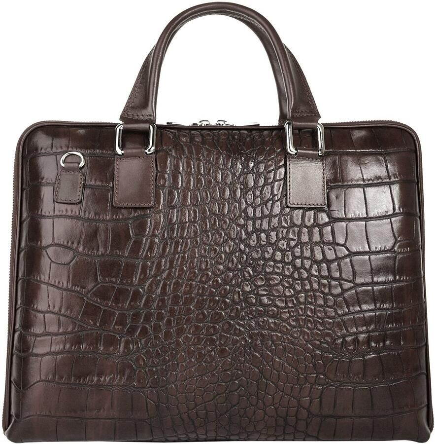 Bagan Aktetas echt leer made in italy - Foto 3