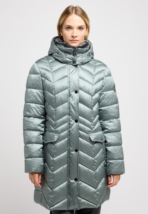 Barbara Lebek Gewatteerde jas met een capuchon - Foto 5