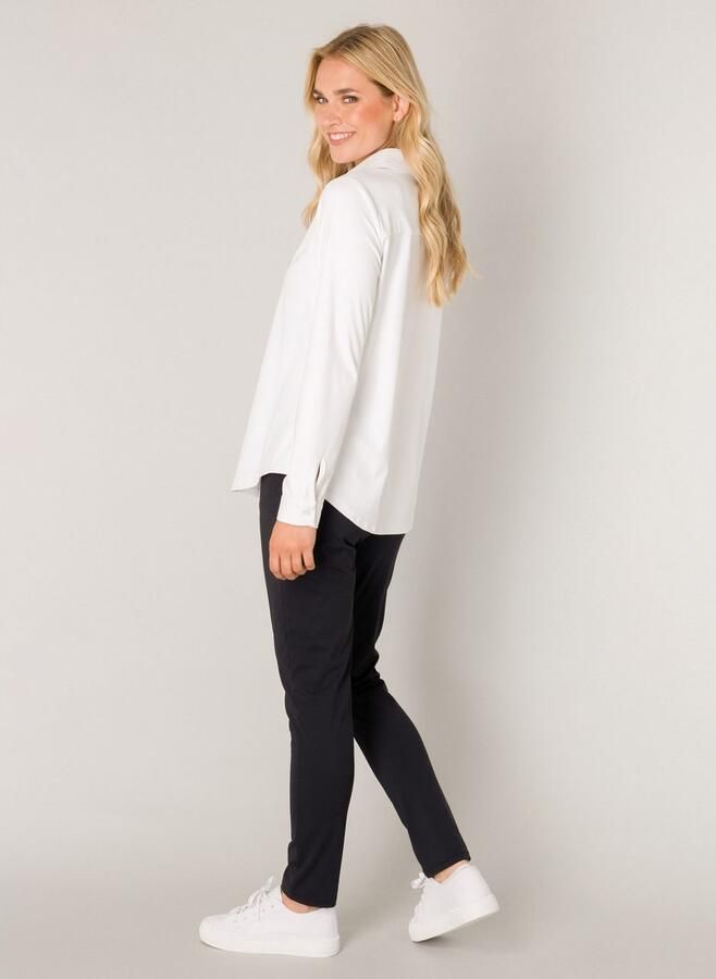 Base Level Blouse met lange mouwen TAMARA met stretch en knoopsluiting - Foto 4