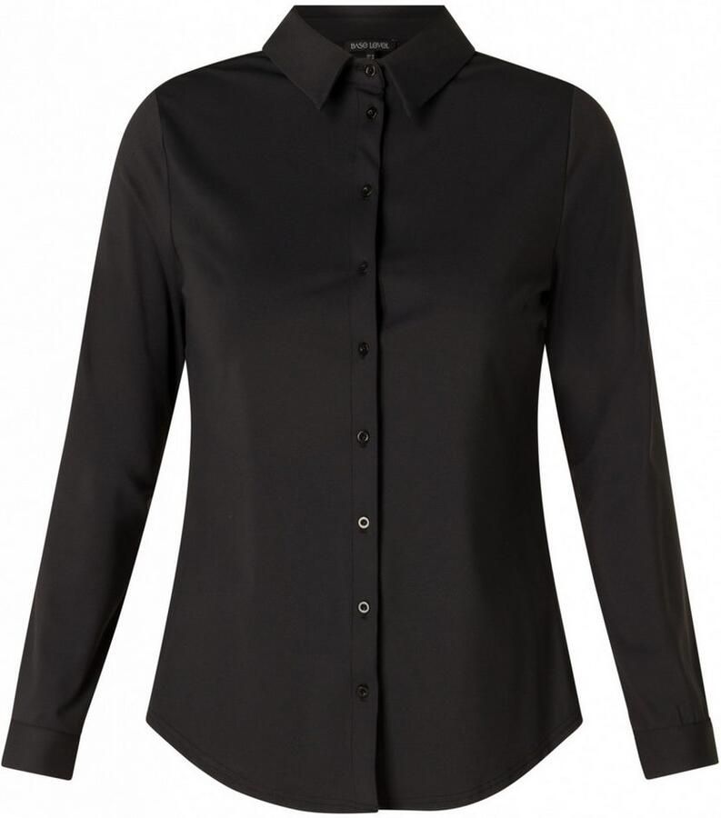 Base Level Blouse met lange mouwen TAMARA met stretch en knoopsluiting - Foto 3