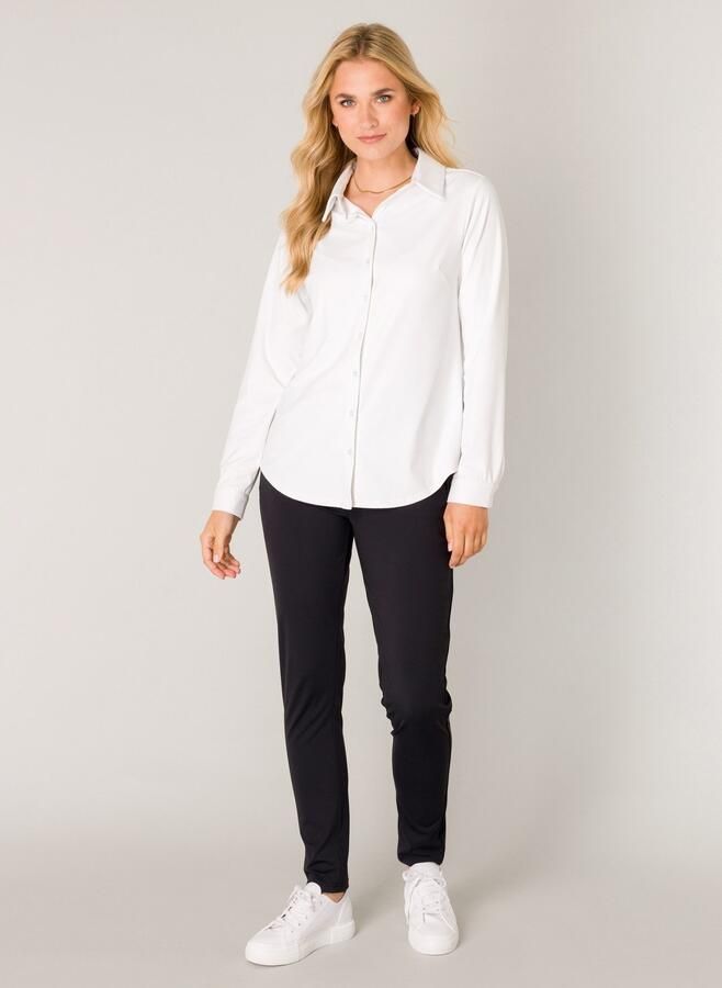 Base Level Blouse met lange mouwen TAMARA met stretch en knoopsluiting - Foto 3