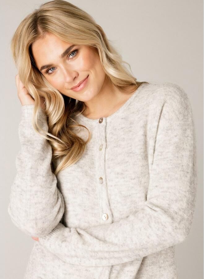 Base Level Cardigan Yuli met wol en knoopsluiting - Foto 4