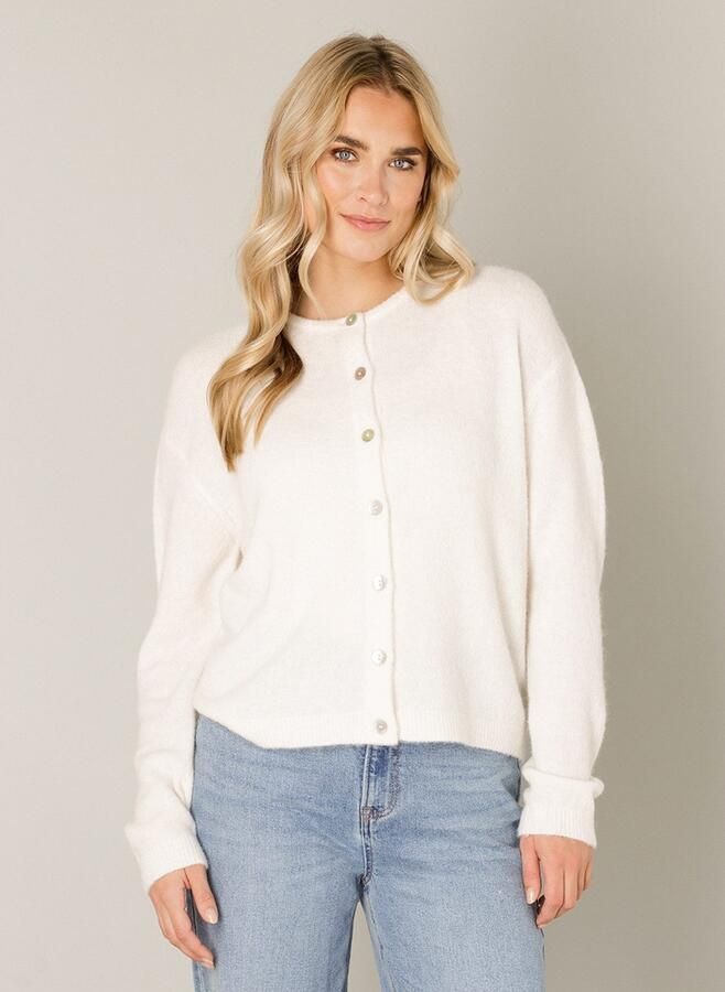 Base Level Cardigan Yuli met wol en knoopsluiting - Foto 6