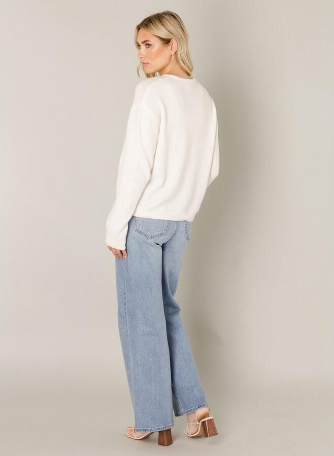 Base Level Cardigan Yuli met wol en knoopsluiting - Foto 5