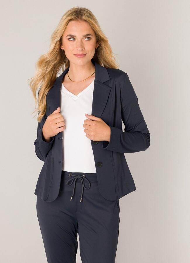 Base Level regular blazer donkerblauw - Foto 4