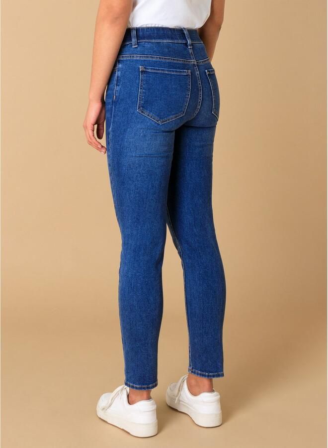 Base Level Jeggings Anabel in blauwe wassing en met stretch - Foto 2