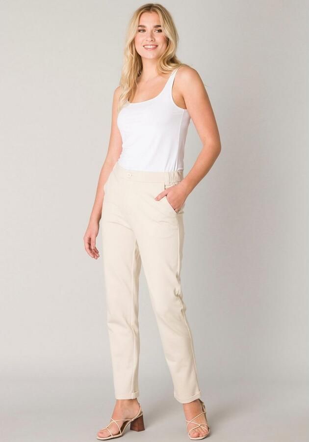 Base Level tapered fit pantalon Yoel beige - Foto 3
