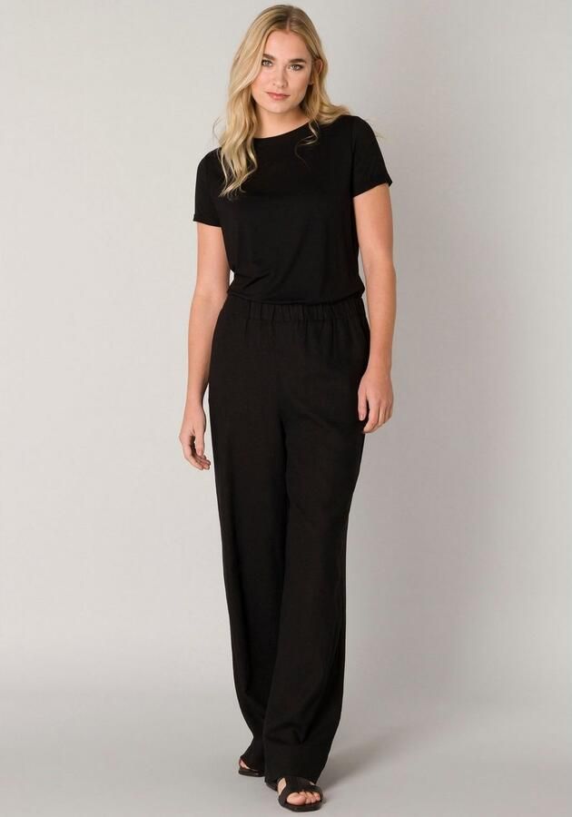 Base Level Linnen broek YUL Zomerbroek met elastische band - Foto 5