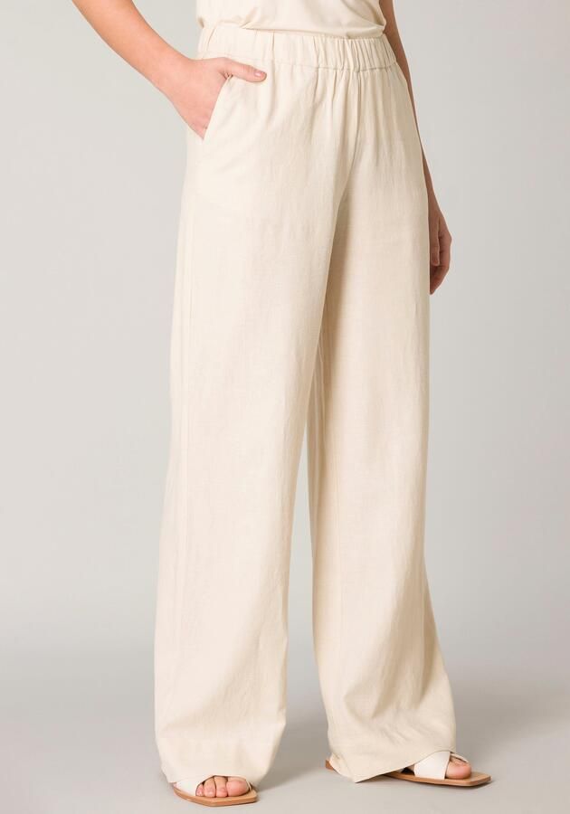 Base Level Linnen broek YUL Zomerbroek met elastische band - Foto 3