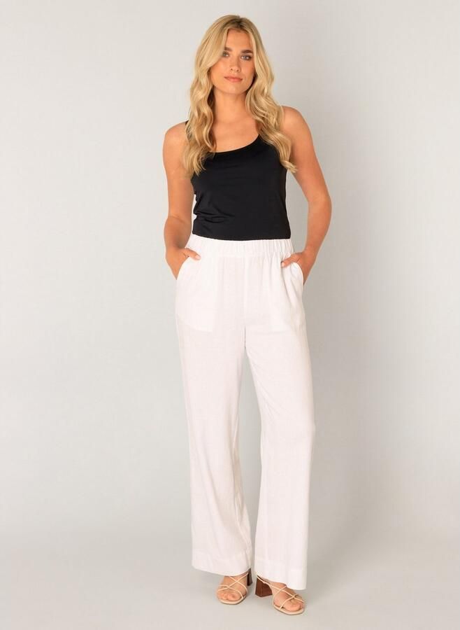 Base Level Linnen broek YUL Zomerbroek met elastische band - Foto 9