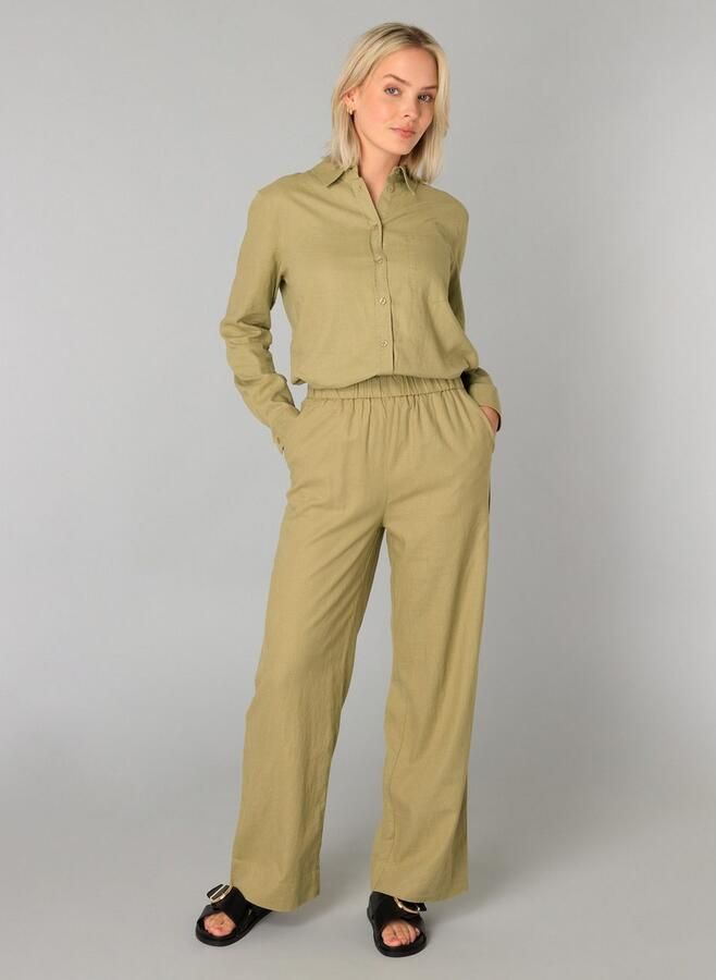 Base Level Linnen broek YUL Zomerbroek met elastische band - Foto 4