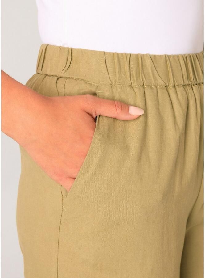 Base Level Linnen broek YUL Zomerbroek met elastische band - Foto 2