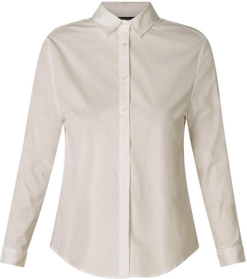 Base Level Overhemdblouse Yune in unikleur