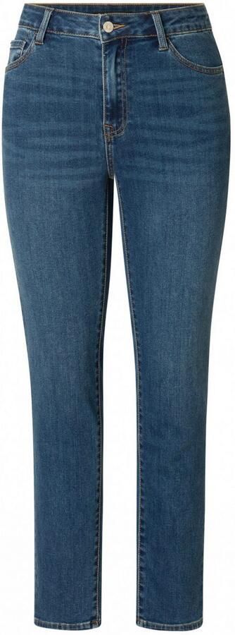 Base Level Slim fit jeans Arin in blauwe wassing - Foto 6