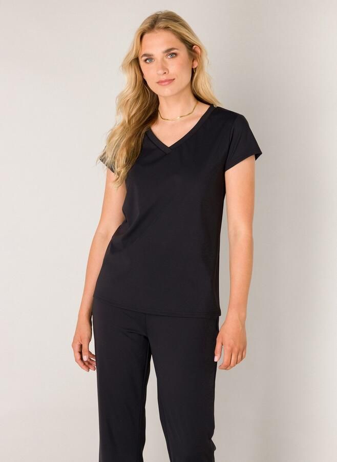 Base Level T-shirt Tilly met v-hals - Foto 3