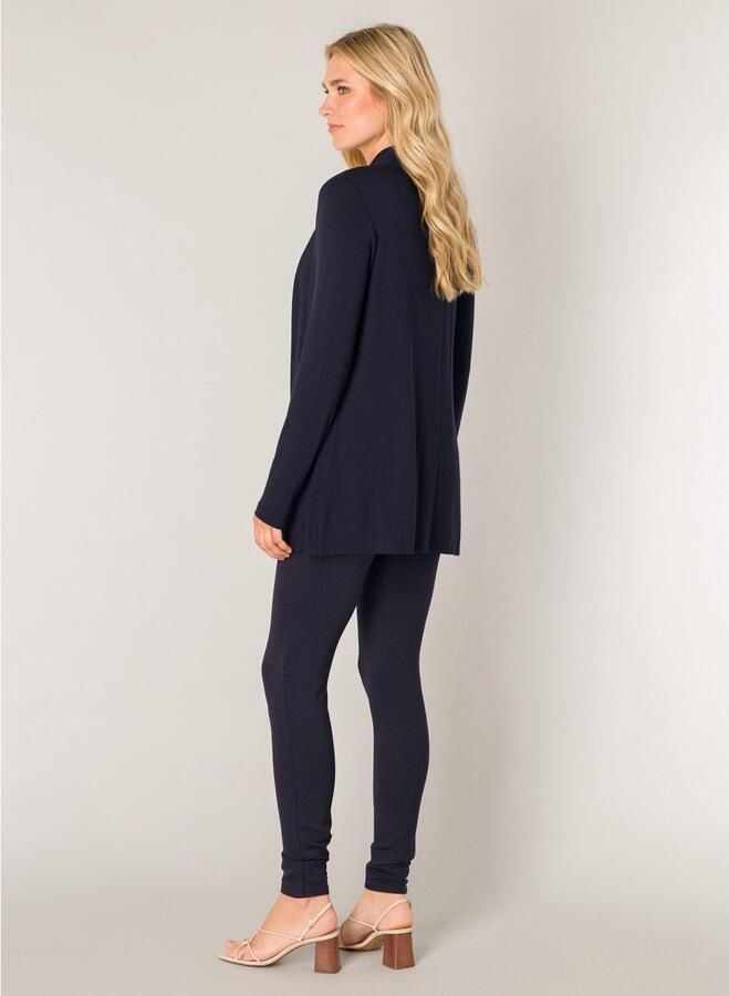 Base Level fijngebreid vest Yayla donkerblauw - Foto 3