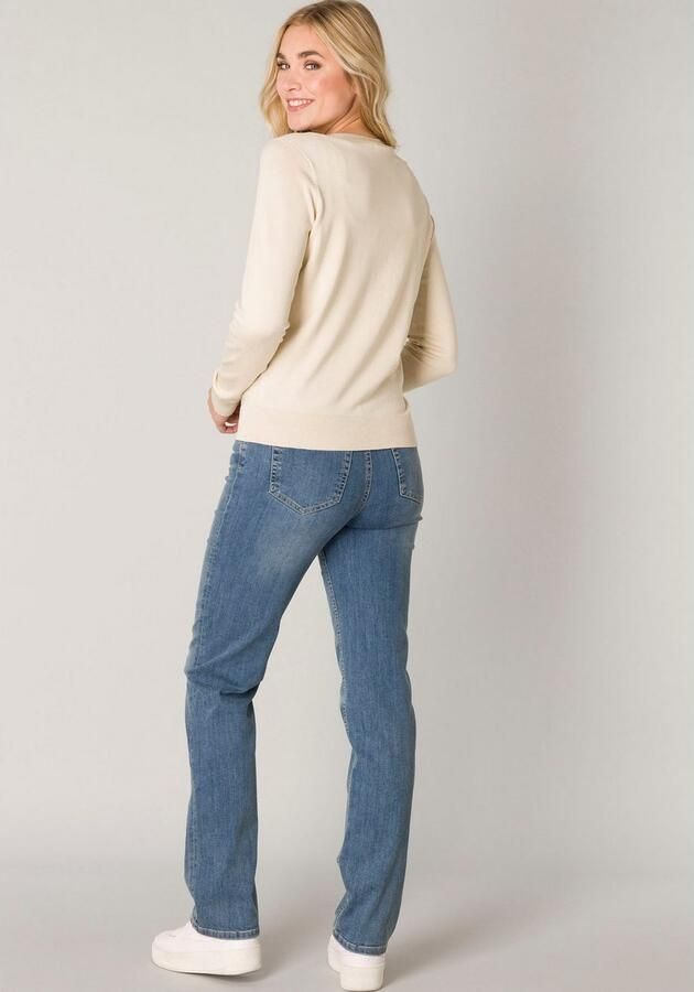 Base Level fijngebreid vest beige - Foto 4