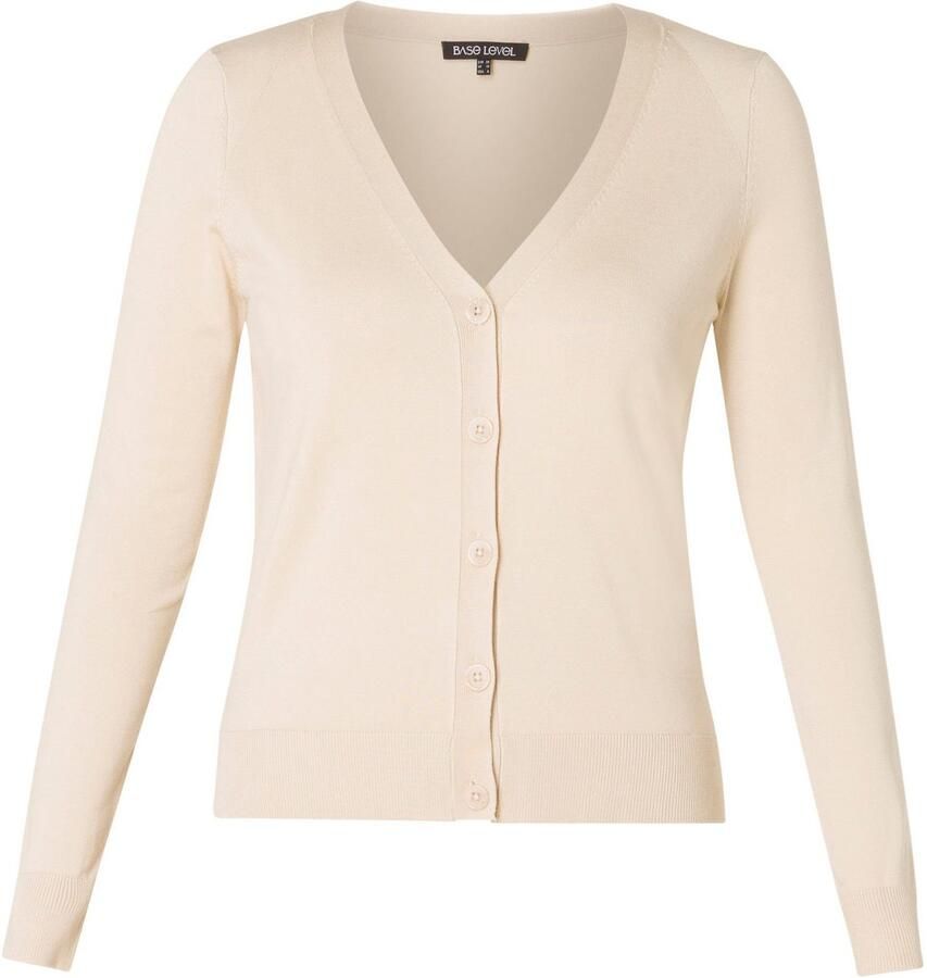 Base Level fijngebreid vest beige - Foto 3