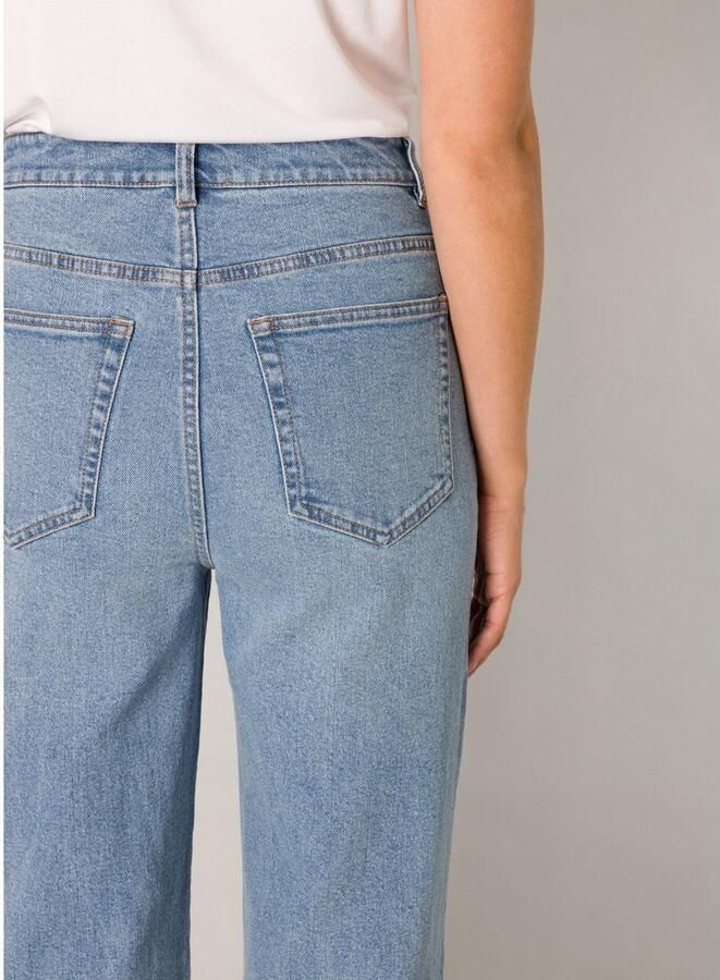 Base Level high waist wide leg jeans light blue denim - Foto 3
