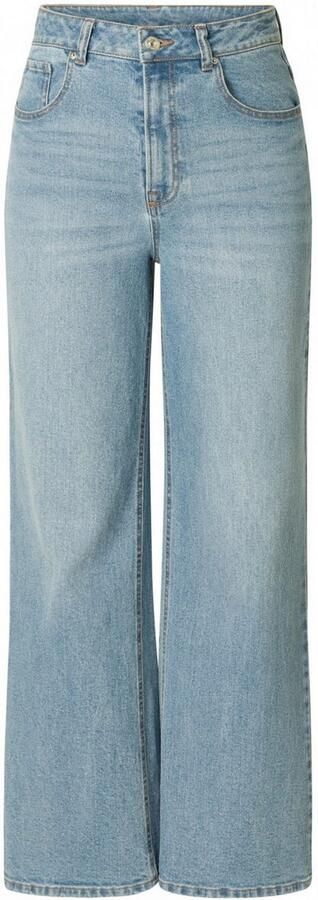 Base Level high waist wide leg jeans light blue denim - Foto 6