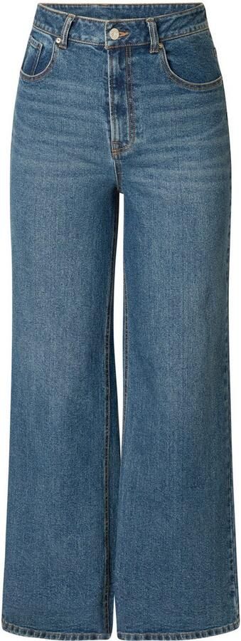 Base Level high waist wide leg jeans medium blue denim - Foto 5