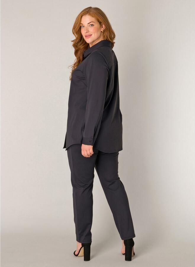 Base Level Curvy Blouse met lange mouwen Lara met stretch - Foto 4