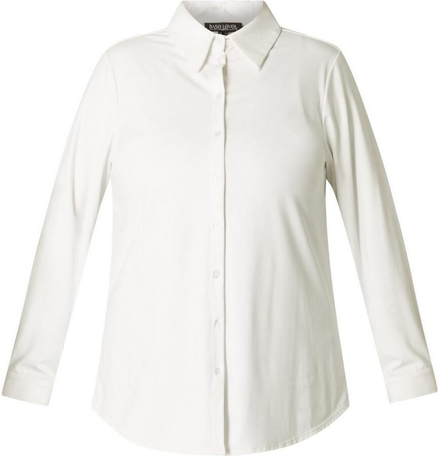 Base Level Curvy Blouse met lange mouwen Lara met stretch