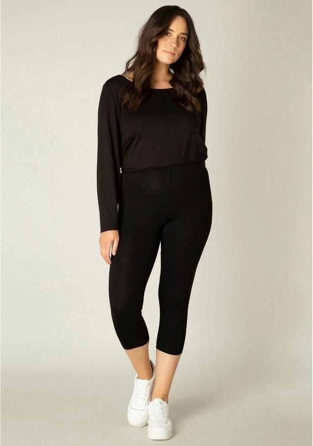 Base Level Curvy cropped basis legging Audrey zwart - Foto 9