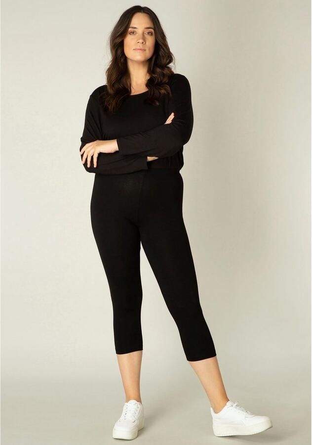 Base Level Curvy cropped basis legging Audrey zwart - Foto 10
