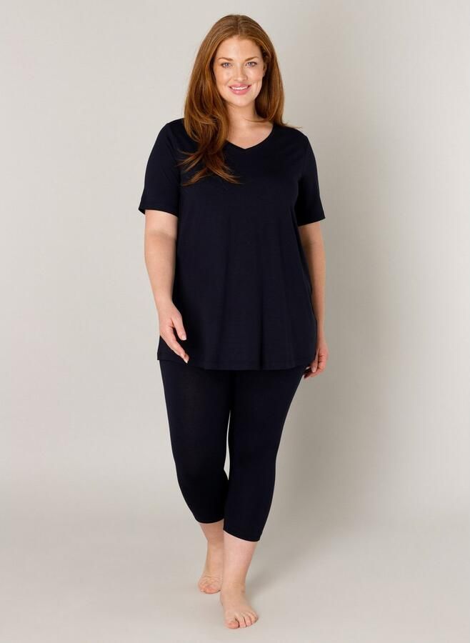 Base Level Curvy cropped basis legging Audrey donkerblauw - Foto 8