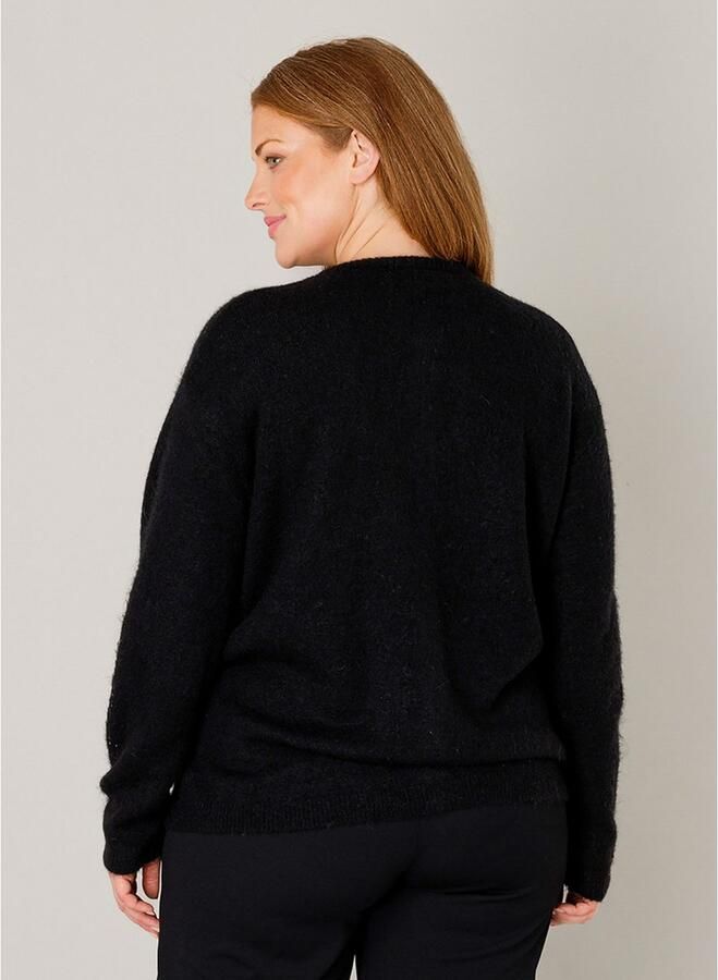 Base Level Curvy Cardigan Yulia met wol en knoopsluiting - Foto 7