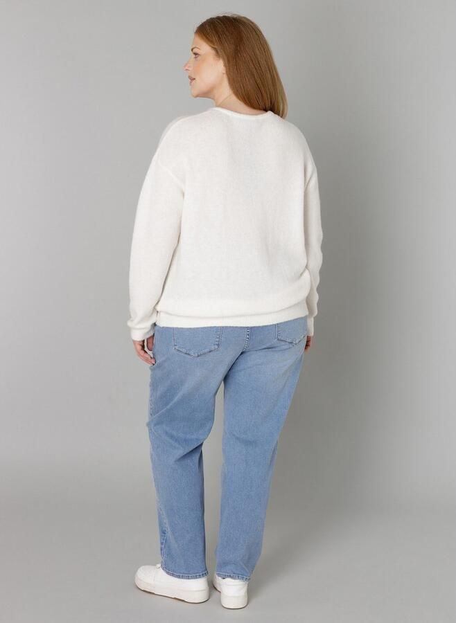 Base Level Curvy Cardigan Yulia met wol en knoopsluiting - Foto 5