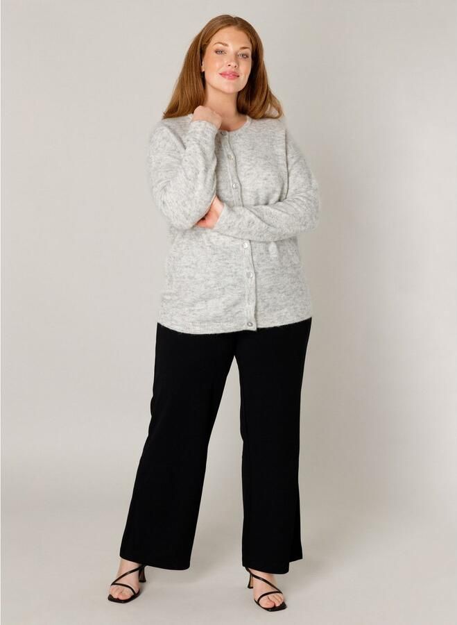 Base Level Curvy Cardigan Yulia met wol en knoopsluiting - Foto 8