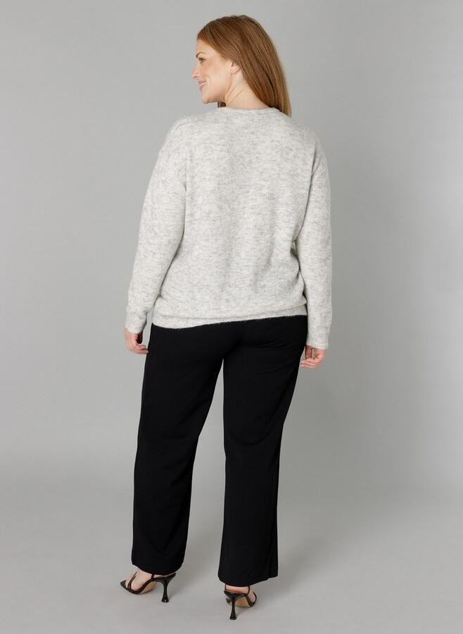 Base Level Curvy Cardigan Yulia met wol en knoopsluiting - Foto 9