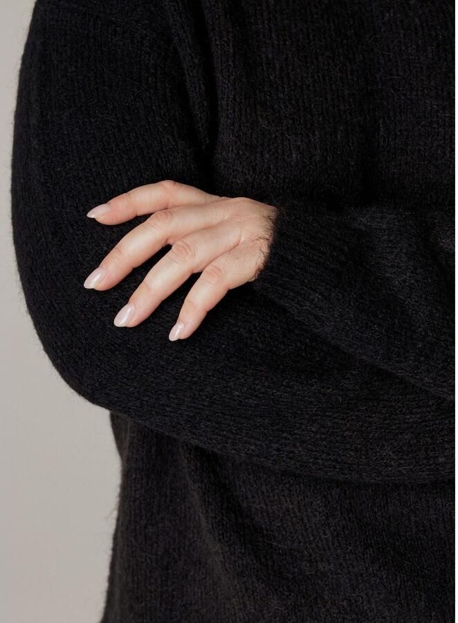 Base Level Curvy Gebreide trui Yanara met wol en elastaan - Foto 5